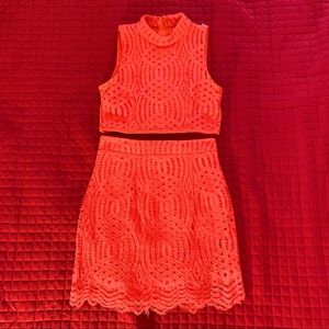 2 piece lace dress